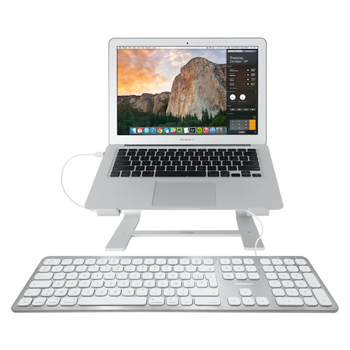Macally WKEYHUBMB-A, Clavier Mac étendu avec pavé numérique, 2 Ports USB et  agencement américain QWERTY, USB-A, Design Aluminium : :  Informatique